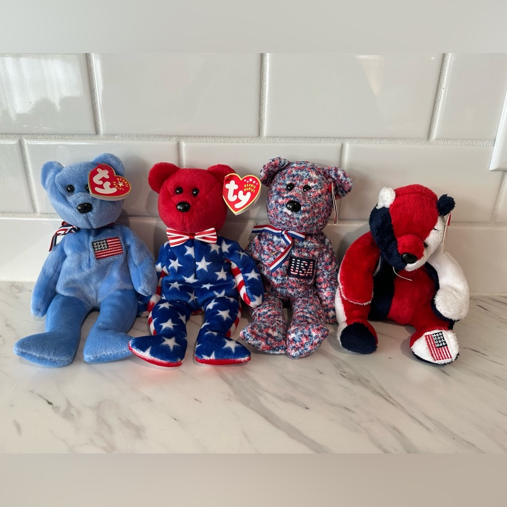 Patriot, USA, Liberty, AMERICA Ty Beanie Babies